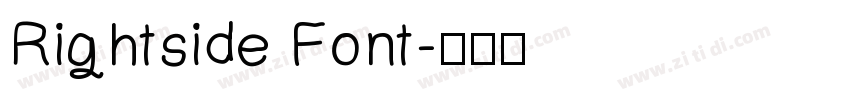 Rightside Font字体转换